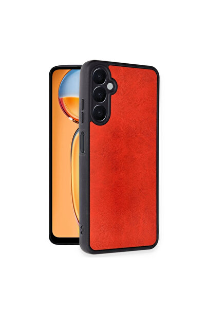 eco port حافظة سامسونج جالاكسي A56 من الجلد من أراس - أحمر