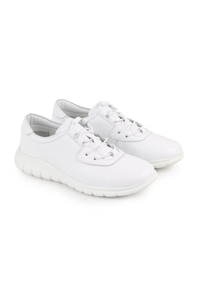 Libero L10.2257 Genuine Leather Elastic Laced Ultra Light Eva Sole Women's Casual Shoes