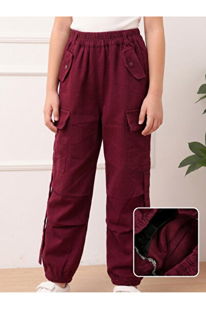 MiniKids Pantaloni imblaniti, Cargo Tactics, grena