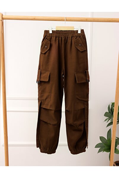 MiniKids Pantaloni imblaniti, Cargo Tactics, maro