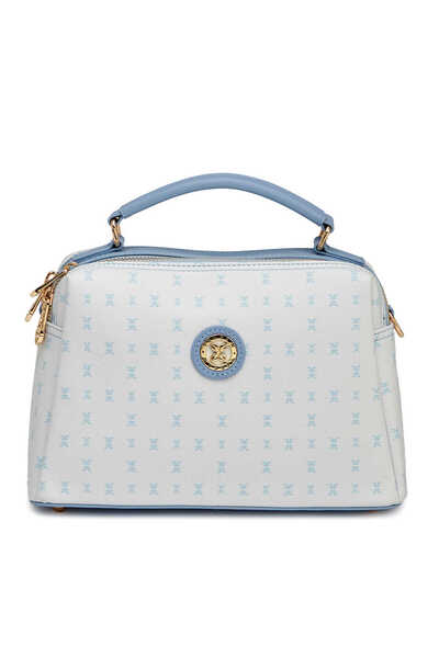 Tergan Mavi Print Kadın El Çantası - S26Y1PR09182-T3E