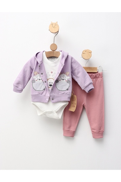 MiniKids Κοστούμι 3 τεμαχίων, Loving Deer, μωβ