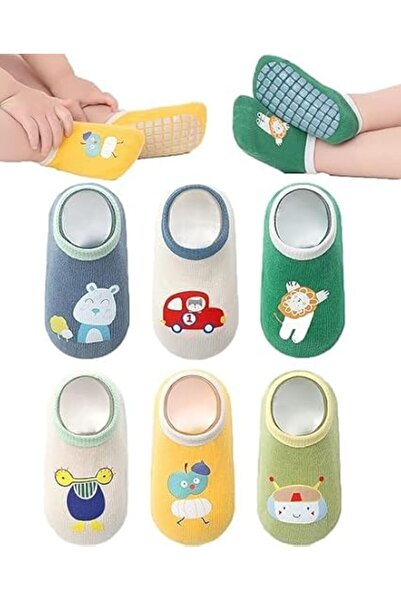 Arabest Baby Non-skid Grip Socks Toddler Socks Anti Skid Slipper Crew for Gir...