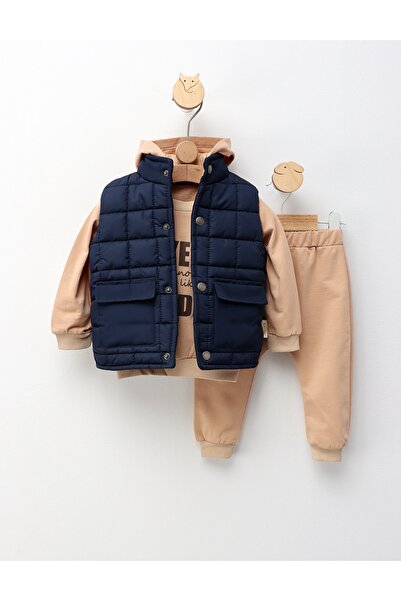 MiniKids 3-piece set with vest, Tactic Kid, navy blue