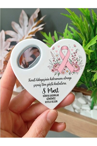 Nehir 8 Mart Kadınlar Günü Hediyeliği- Açacaklı Mıknatıslı Magnet-10 ADET