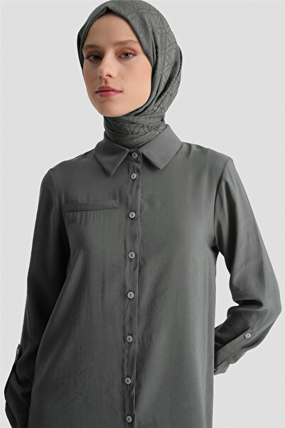 Armine Tunik Elbise Petrol