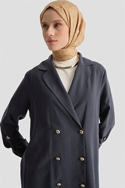 Armine Kupra Ceketli Takım İndigo