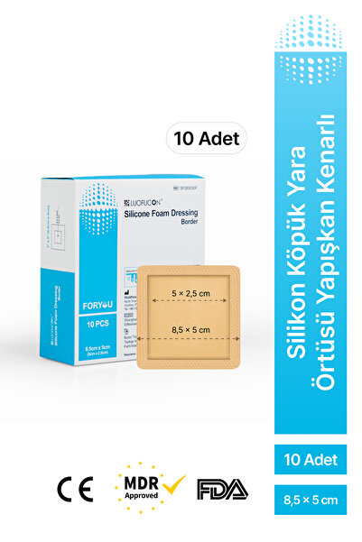 luofucon Yumuşak Silikon Yara Örtüsü Su Geçirmez, Hava Geçirir, Ağrısız Tedav...