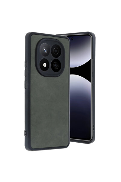 eco port غطاء جلدي لهاتف ريدمي نوت 14 برو 5 جي - أخضر داكن