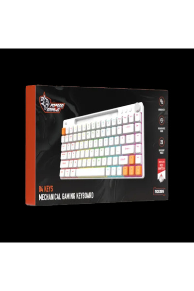 porodo Gaming 84 Keys Mechanical Keyboard RGB SNK Red Switch Arabic Layout fo...