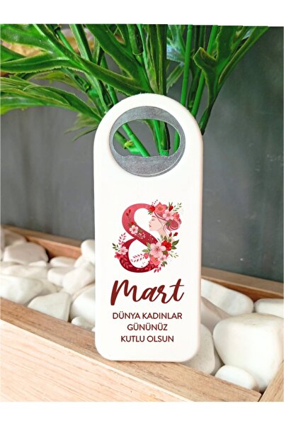 Nehir 8 Mart Kadınlar Günü Hediyeliği- Açacaklı Mıknatıslı Magnet-10 ADET