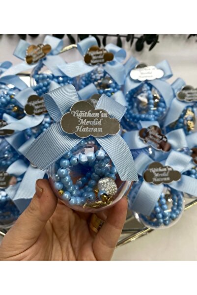 Gökçem hediyelik 10 adet mevlid hediyelik , küre tesbih ,bebek mevlidi