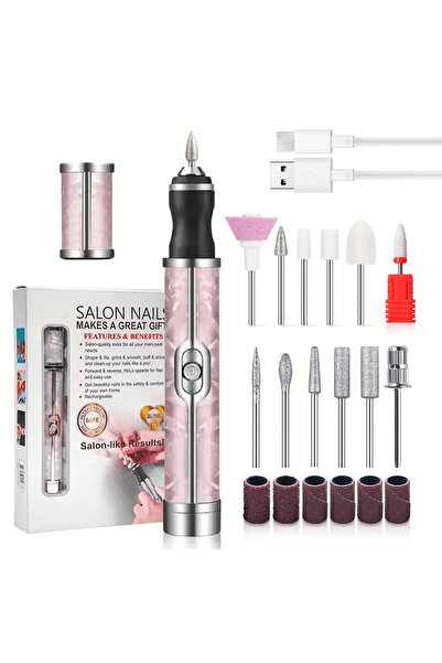 choice2 جهاز برد أظافر كهربائي قابل لإعادة الشحن من لولا، لون وردي، مبرد أظاف...