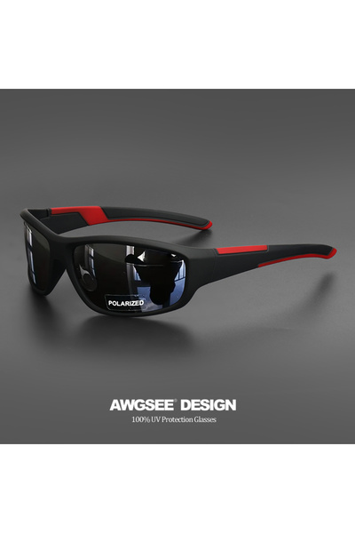 Choice4 C2 Red Black Premium Polarized Sports Sunglasses by AWGSEEDESIGN – 10...