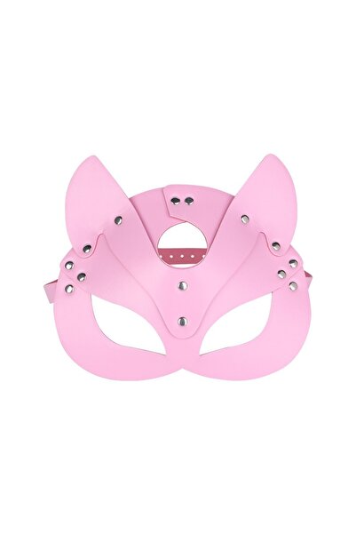 choice2 Color C 1pc Rivet Embellished Multi-color Leather Cat Ear Mask Is A M...