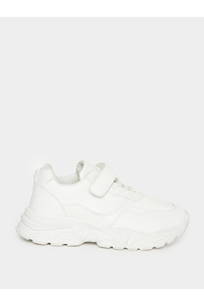 Styli Girls Textured Sneakers with Hook and Loop