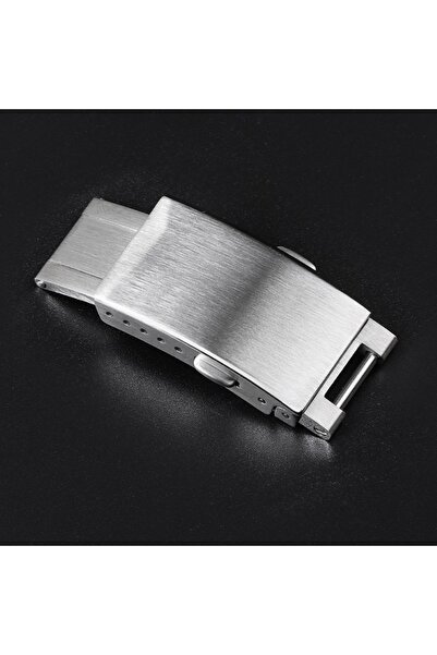 Choice مشبك ساعة فاخر من الفولاذ المقاوم للصدأ، فضي اللون، بدون شعار، قابل لل...