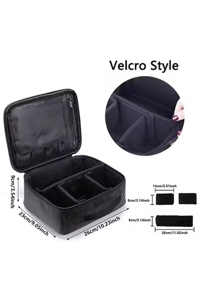 Choice4 حقيبة مكياج نسائية مزودة بشريط لاصق، فرشاة تجميل احترافية، أداة تطريز...