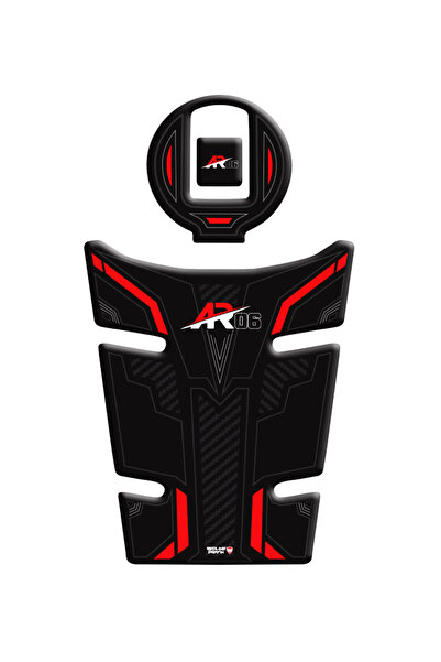 Redline Grafik Arora AR-06 Kırmızı Tank Pad Depo Kapak Pad