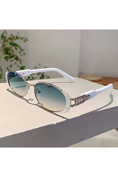 Choice4 as picture shows silver blue yellow GM LUMIAS Vintage Oval Sunglasses...