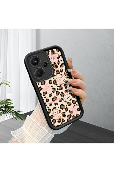 CASEVIBE Redmi Note 13 Pro Plus+ 5G Uyumlu Kontrast Renkli Leopar ve Köpek De...