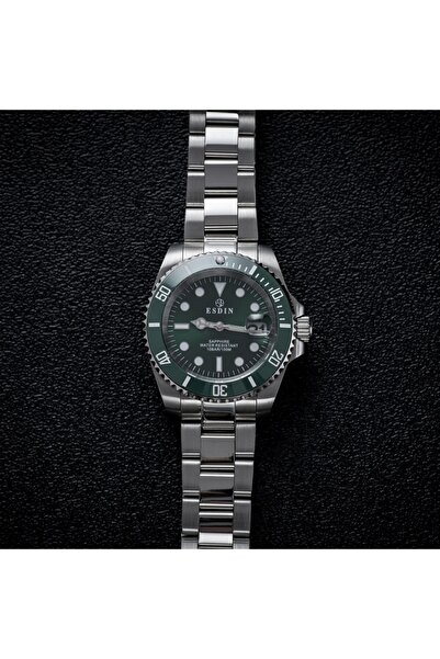 Choice1 ساعة رجالية بزجاج ياقوتي أخضر، حركة كوارتز يابانية، إطار من السيراميك...