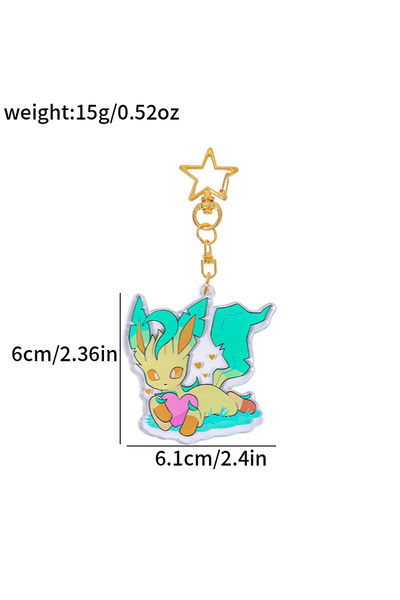 Choice3 SS0370-8 1pc/9pcs Pokemon Series Keychain - Cute Simple Design Bag Ba...