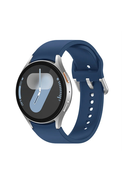 Choice11 سوار سيليكون أزرق داكن 08 لساعات سامسونج جالاكسي 5-4، مقاس 40 مم و44...