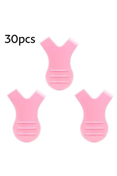 Choice6 A0464-30pcs Pink 10/30pcs Plastic Clean Y shape Eyelashe Lifting Curl...