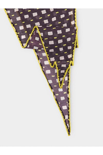 PARFOIS Kadın %100 Pamuklu Üçgen Desenli Fular
