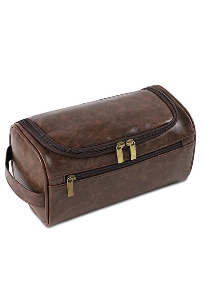 Choice حقيبة أدوات تجميل رجالية بتصميم كلاسيكي - حقيبة فاخرة للسفر، حقيبة غسي...