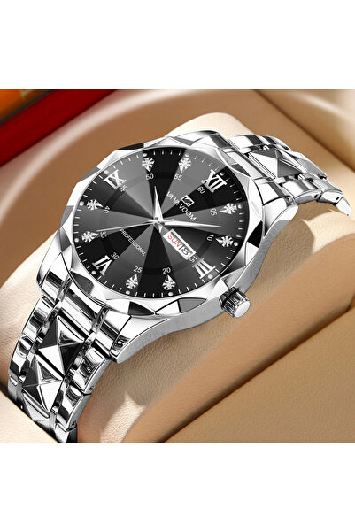 Choice4 2733-H-Y 2024 ساعة رجالية جديدة بتصميم عصري، مزودة بسوار من الفولاذ ا...