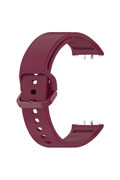 Choice سوار ساعة بلون أحمر خمري لساعة Fit 3 SM-R390، سوار رياضي متين من السيل...