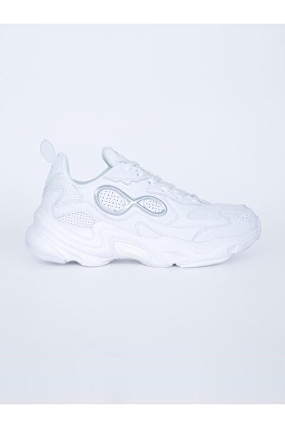 Patrick By Styli White Chunky Sole Lace-Up Sneakers