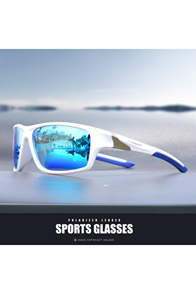 Choice4 C2 White Blue 1pcs/3pcs Square Sports Sunglasses for Men - Polarized ...