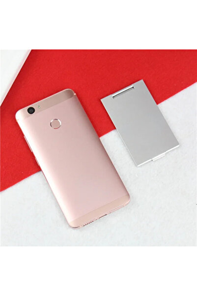 Choice3 مرآة قابلة للطي من الألومنيوم C-82x50mm، مرآة مكياج صغيرة محمولة للسف...