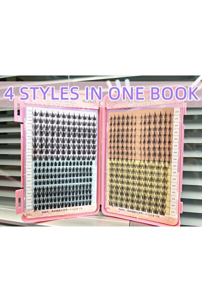 Choice6 مون لايت 4 في واحد، مزيج 32 صفًا من وصلات الرموش، للاستخدام الشخصي أو...