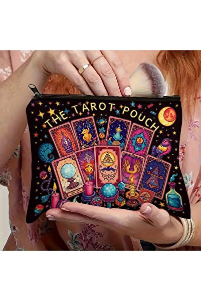 Choice حقيبة تاروت مقاس 18×25 سم بتصميم بطاقات تاروت كونية نابضة بالحياة، مصن...