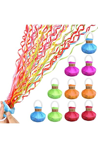 samur parti parti aksesuar & kostüm 30 Şeritli Renkli Elle Atılan Konfeti – 5...