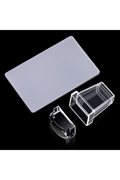 Choice DUTRIEUX Square Jelly Silicone Stamp Set Mini Nail Stamper With Scrape...