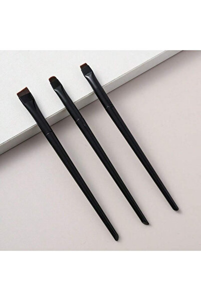 Choice4 black 3 Pcs edge eyeliner brush oblique head eyebrow brush outline ey...