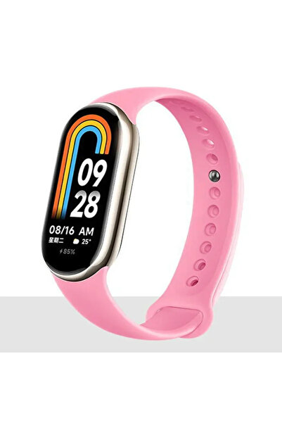 Choice34 سوار ساعة رياضي بديل لساعة شاومي مي باند 8 مقاس 22 بوصة، لون باربي ب...