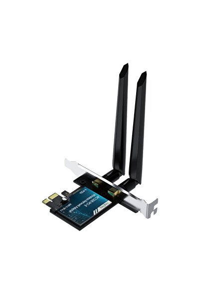 Veggieg AX1200 Wi-Fi 5 Alıcı ve Bluetooth 4.2 Adaptör 5DB Dual Anten PCIe Wif...