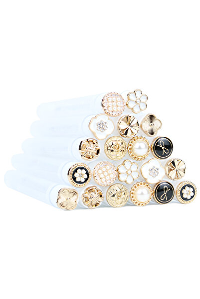 Choice Golden Metal 2 Mascara Wands Tube 20pcs Reusable Lash Spoolies Metal E...