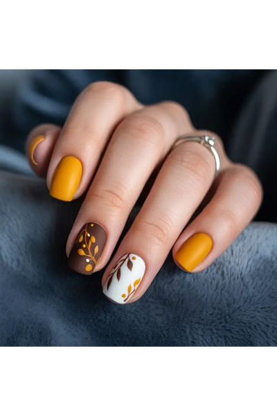 Choice XY-914 مجموعة كاملة من 24 ظفرًا صناعيًا قصيرًا مربعًا بتصميم مستوحى من...