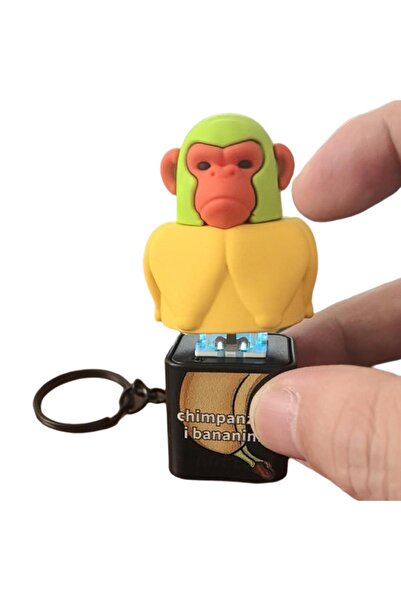 Choice4 B Tung Tung Tung Sahur Keychain Vie LED Key Press Button Italian Brai...