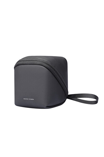 Choice حقيبة أدوات تجميل مربعة سوداء من مارك رايدن للرجال، مناسبة للسفر، مزود...