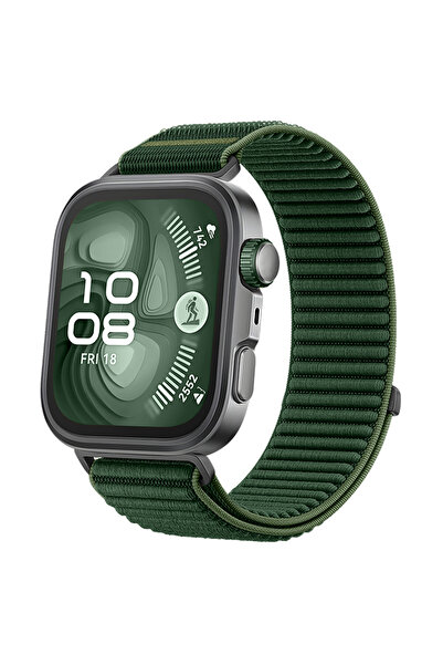 Choice14 سوار رياضي مضفر من النايلون باللون الأخضر الصنوبري لساعة هواوي فيت 4...