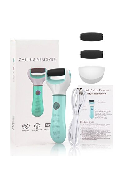 Choice مجموعة إزالة مسامير القدم الكهربائية الخضراء، مبرد قدم قابل لإعادة الش...