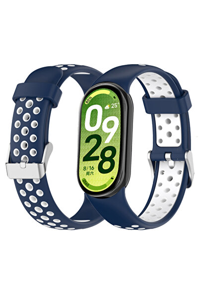 Choice7 For mi band 10 9 8 Midnight blue white Sport strap For Mi Band10 9 8 ...